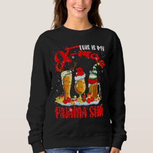My X Mas Pajama Shirt Xmas Santa Reindeer Elf Beer