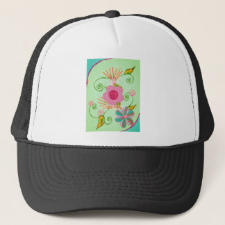 My XOXO Little Princess Floral Art Print Design Trucker Hat