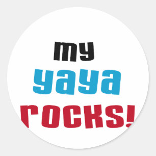 My Yaya Rocks T shirts and Gifts Classic Round Sticker
