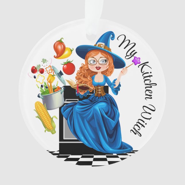 My Year Round Kitchen Witch - See Back  Ornament (Front)
