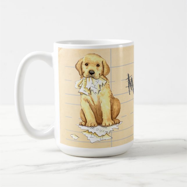 My Yellow Lab Ate my Homework Coffee Mug (Left)