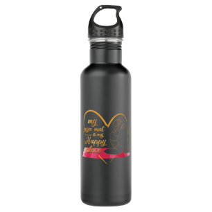 My Yoga Mat is My Happy Place Stainless Steel Water Bottle