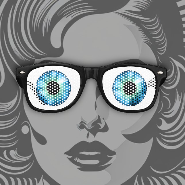 My, You Have Big Blue Eyes! Retro Sunglasses (Creator Uploaded)