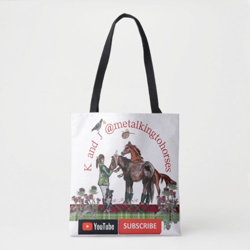 MY YOU TUBE CHANNEL  TOTE BAG