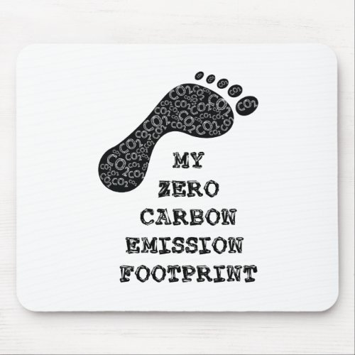 My Zero Carbon Emission Footprint Mouse Pad