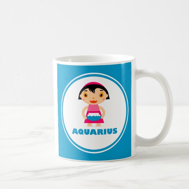 My Zodiac Sign is Aquarius Coffee Mug (Right)
