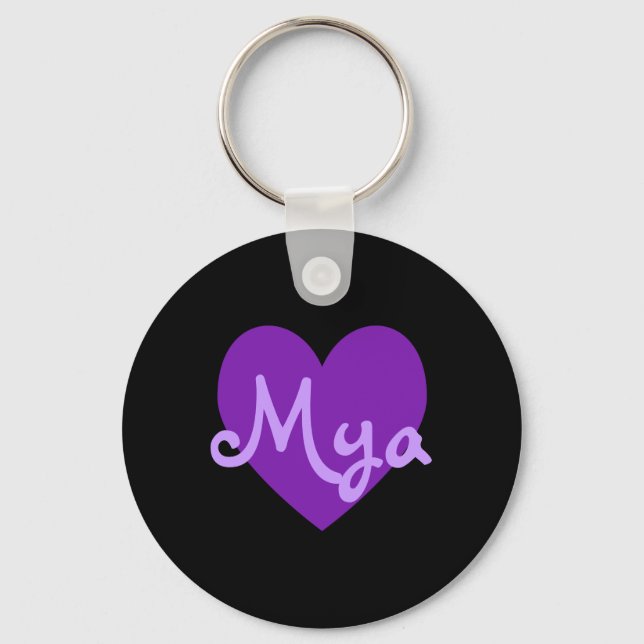 Mya in Purple Keychain (Front)