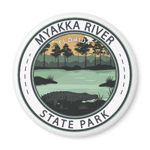 Myakka River State Park Florida Badge Magnet