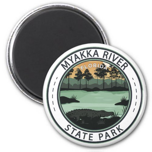 Myakka River State Park Florida Badge Magnet