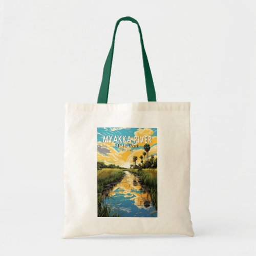 Myakka River State Park Florida Travel Art Vintage Tote Bag