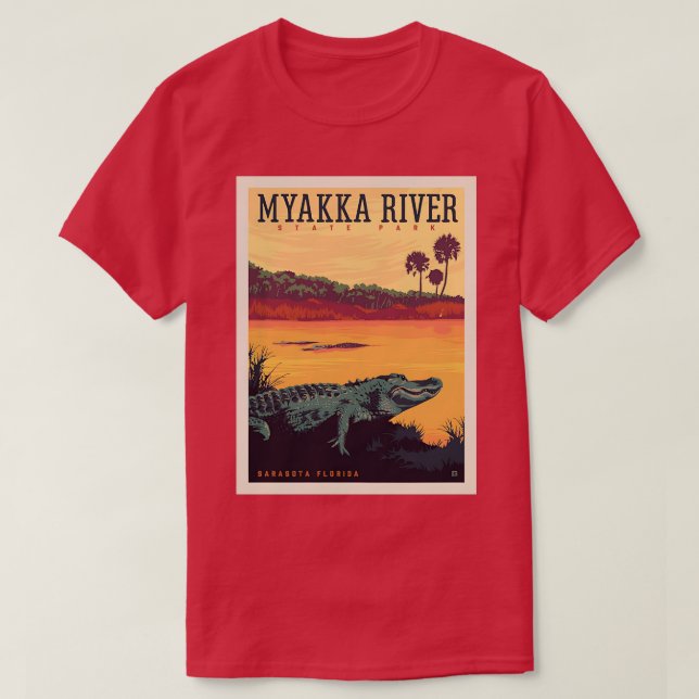Myakka River State Park Florida TShirt (Design Front)