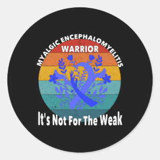 Myalgic Encephalomyelitis Awareness Cfs Warrior Classic Round Sticker
