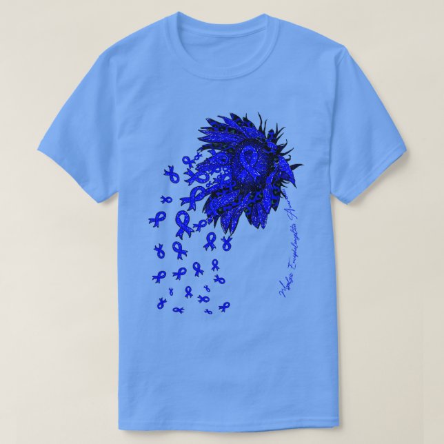 Myalgic Encephalomyelitis Awareness Sunflower ribb T-Shirt (Design Front)
