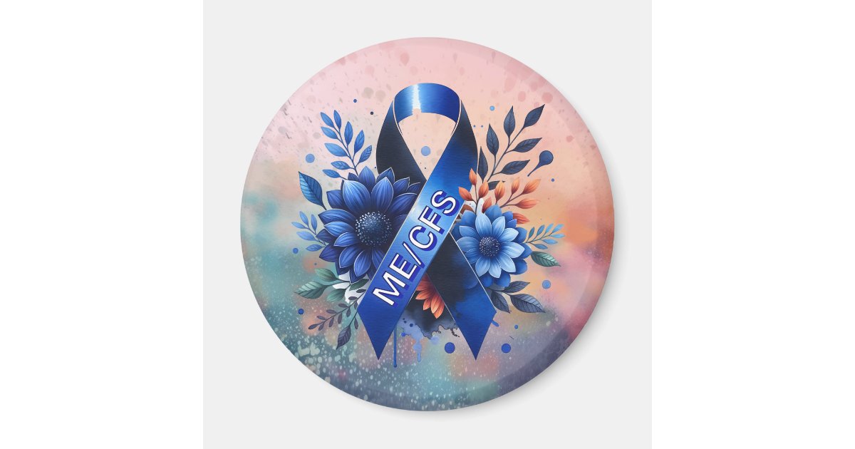 Myalgic Encephalomyelitis ME/CFS Awareness Ribbon Magnet | Zazzle