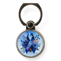 Myalgic Encephalomyelitis ME/CFS Awareness Ribbon Phone Ring Stand