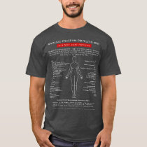 Myalgic Encephalomyelitis (ME) Symptom Diagram T-Shirt