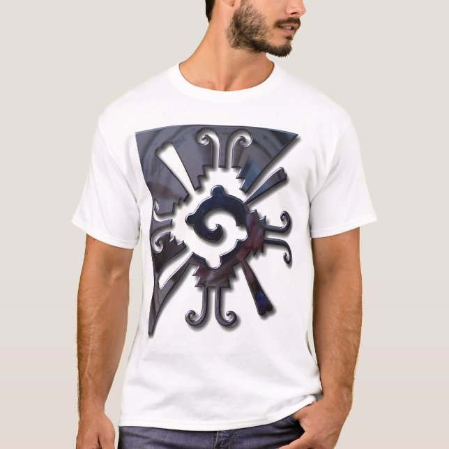 Myan Hunab Ku - Black Chrome T-Shirt (Front)