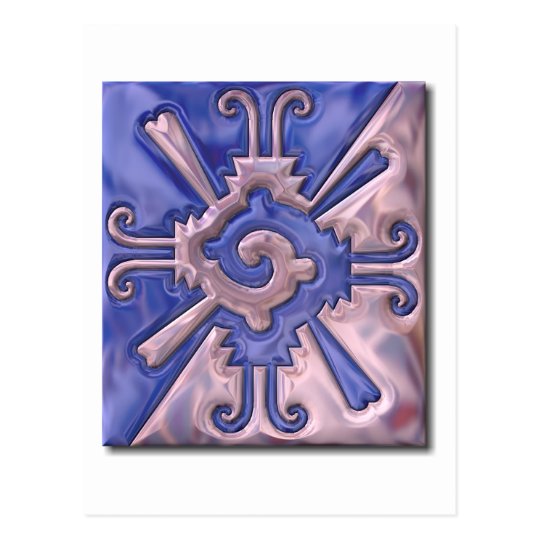 Myan Hunab Ku-glass Postcard