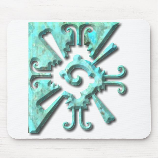 Myan Hunab Ku - Turquoise Mouse Pad (Front)