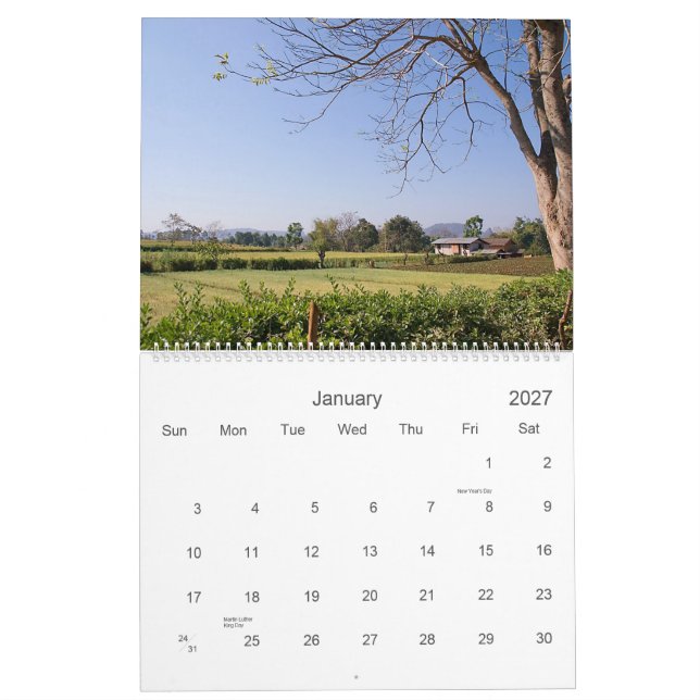 Myanmar 2011 Calendar (Jan 2027)