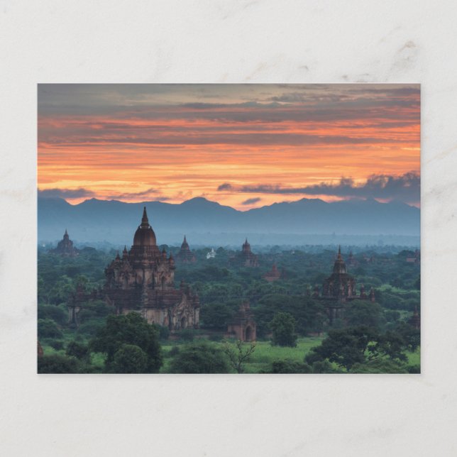 Myanmar, Bagan Sunrise Postcard (Front)