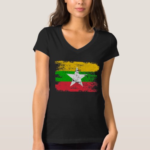 Myanmar Burma Shirt Gift Country Flag Patriotic