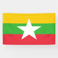 Myanmar flag banner
