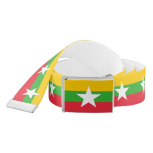 Myanmar Flag Belt