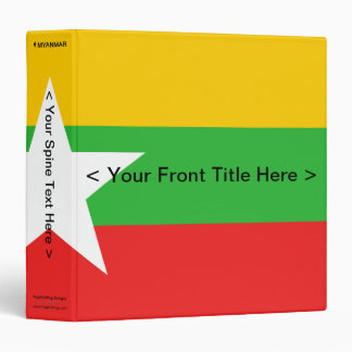 Myanmar Flag Binder