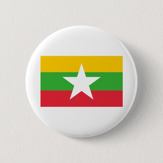 Myanmar Flag Button (Front)