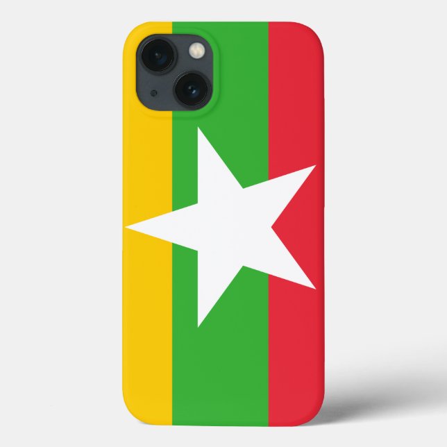 Myanmar Flag Case-Mate iPhone Case (Back)