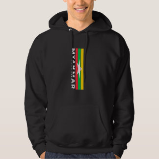 Myanmar Flag Colors Hoodie