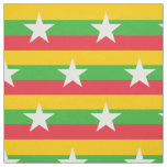 Myanmar Flag Fabric