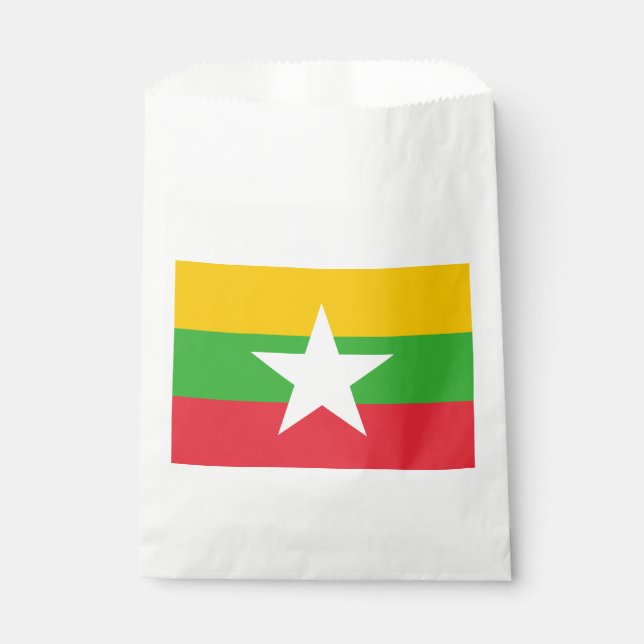 Myanmar Flag Favor Bag (Front)