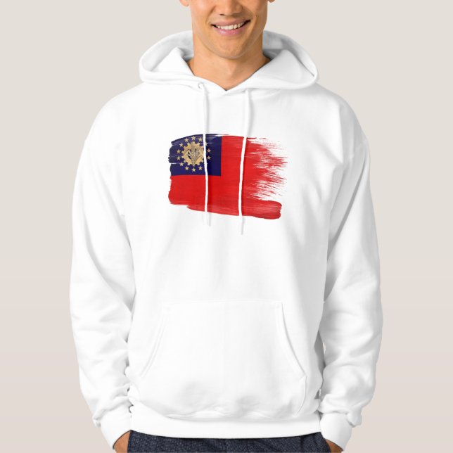 Myanmar Flag Hoodie (Front)