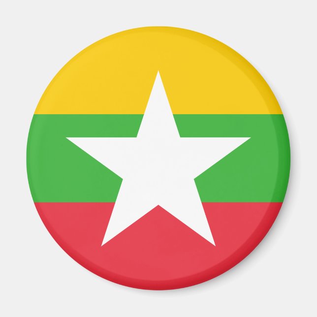 Myanmar Flag Magnet (Front)