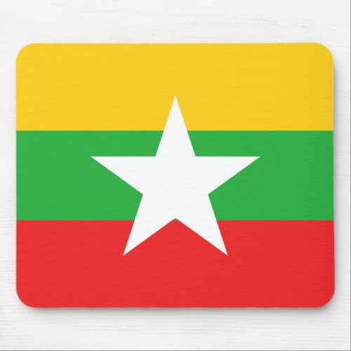 Myanmar Flag Mousepad