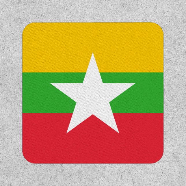 Myanmar Flag Patch (Front)