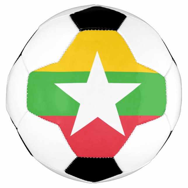 Myanmar Flag Soccer Ball (Front)