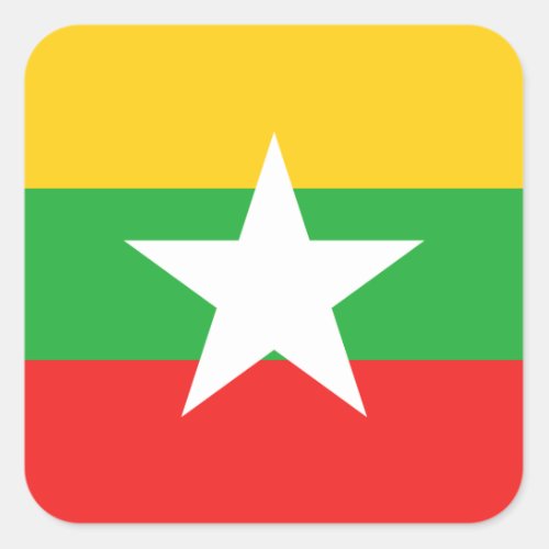 Myanmar Flag Sticker
