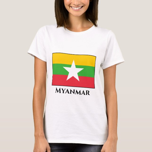 Myanmar Flag T-Shirt (Front)