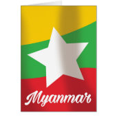 Myanmar Flag travel poster (Front)