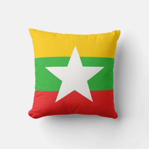 Myanmar Flag x Flag Pillow