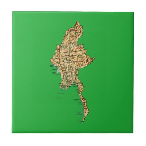 Myanmar Map Tile