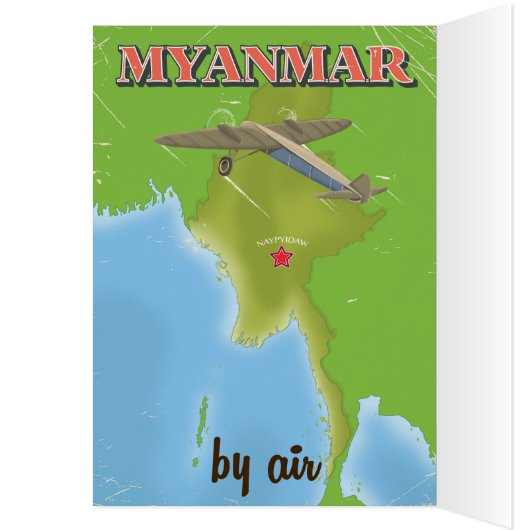 Myanmar vintage travel poster (Inside (Left))