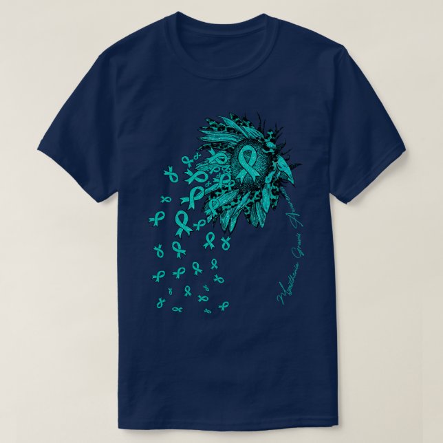 Myasthenia Gravis Awareness Awareness Sunflower ri T-Shirt (Design Front)