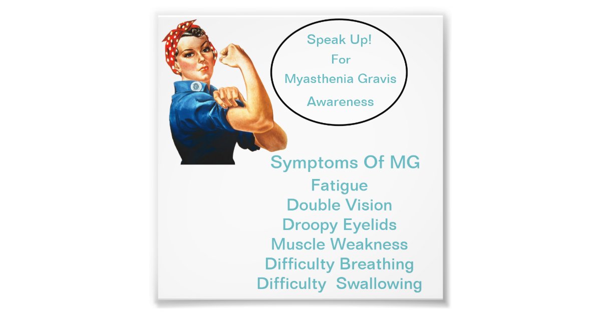 Myasthenia Gravis Awareness [B] Lets Cure This! Photo Print | Zazzle