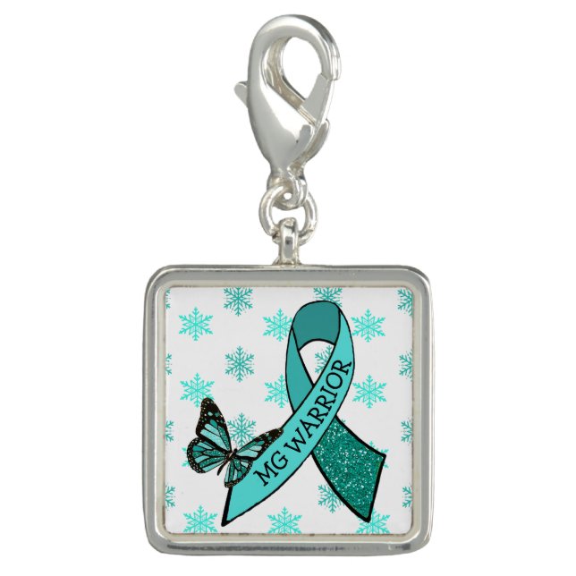 Myasthenia Gravis Awareness Bracelet Charm (Front)