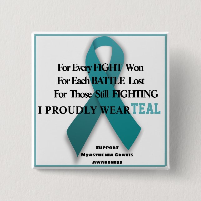 Myasthenia Gravis Awareness Button (Front)