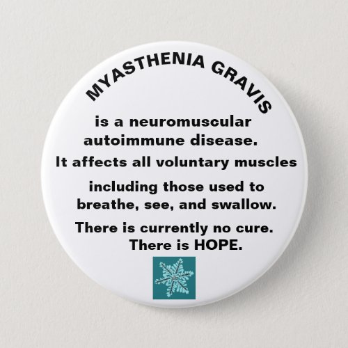 Myasthenia Gravis Awareness Button